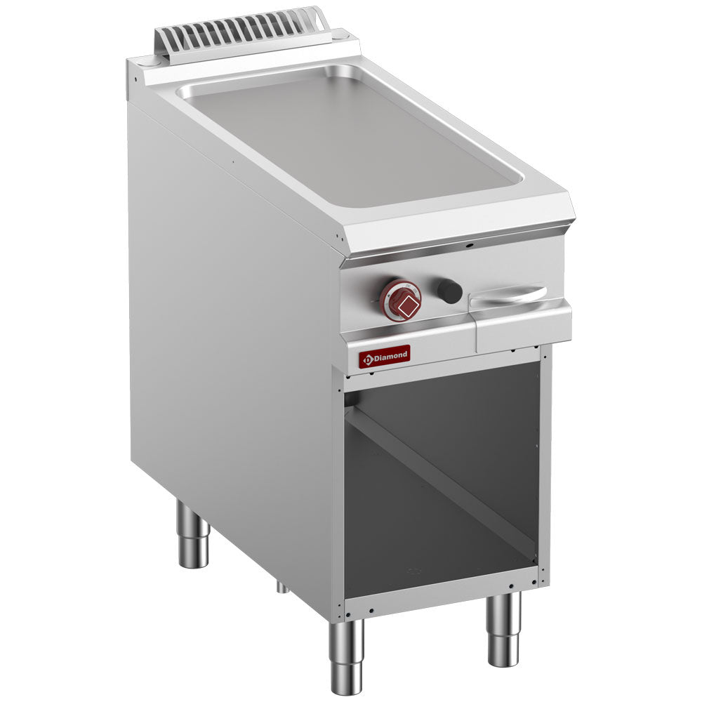 Glat Gas Stegeplade Modul åbent Skab - Diamond Skabe