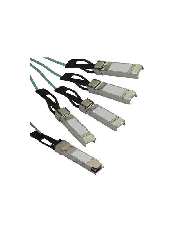 Sort Startech Com Cisco Qsfp 4x10g Aoc7m Compatible Qsfp Breakout Cable Breakout Cable Black Meter - Startech.com Skabe  - 0065030874793