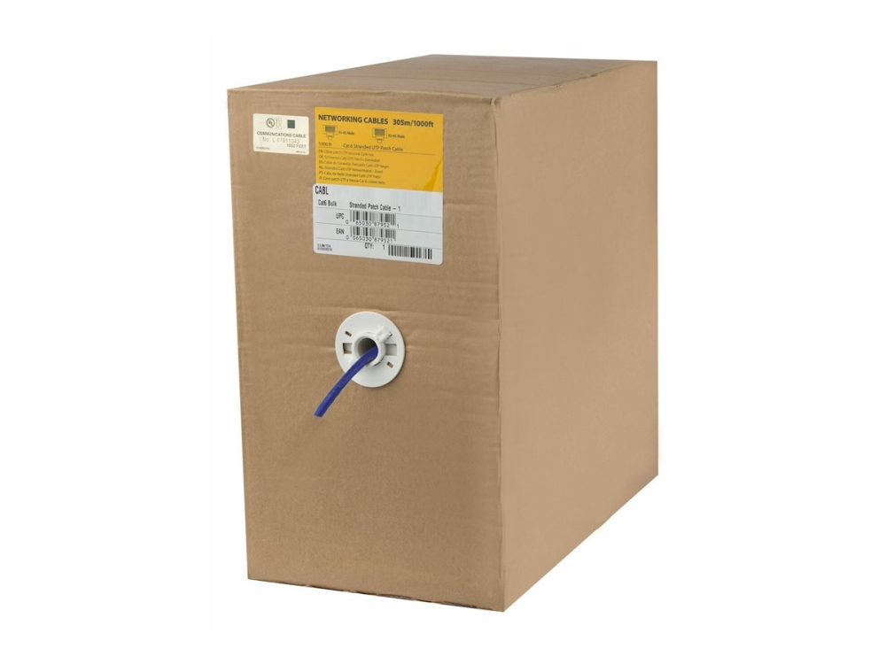 1000ft Bulk Cat6 Cable Blue - Startech.com Skabe  - 0065030818964