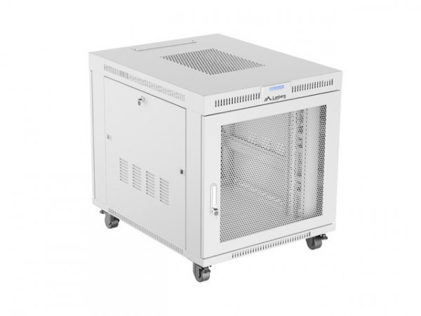 15u 800x1000 Grå Lcd Perforeret Dør Lanberg Installationsrack Flad Pakke - Lanberg Skabe  - 5901969441406