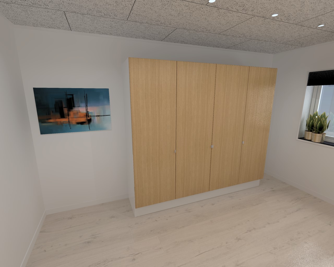 Garderobeskab Med Låger Træ 240 Fra Kitchn Med Cleveland Nordisk Front - Kitchn Skabe