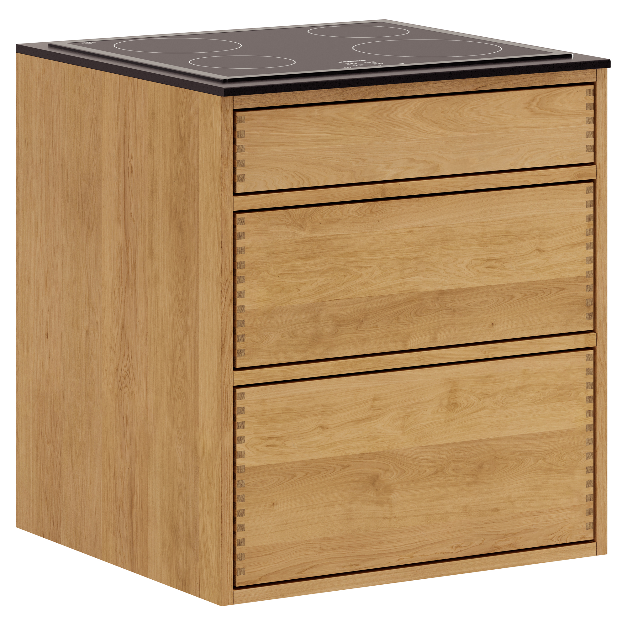 Just Wood Underskab Push Dybden Forberedt Til Kogeplade - Just Wood Skabe