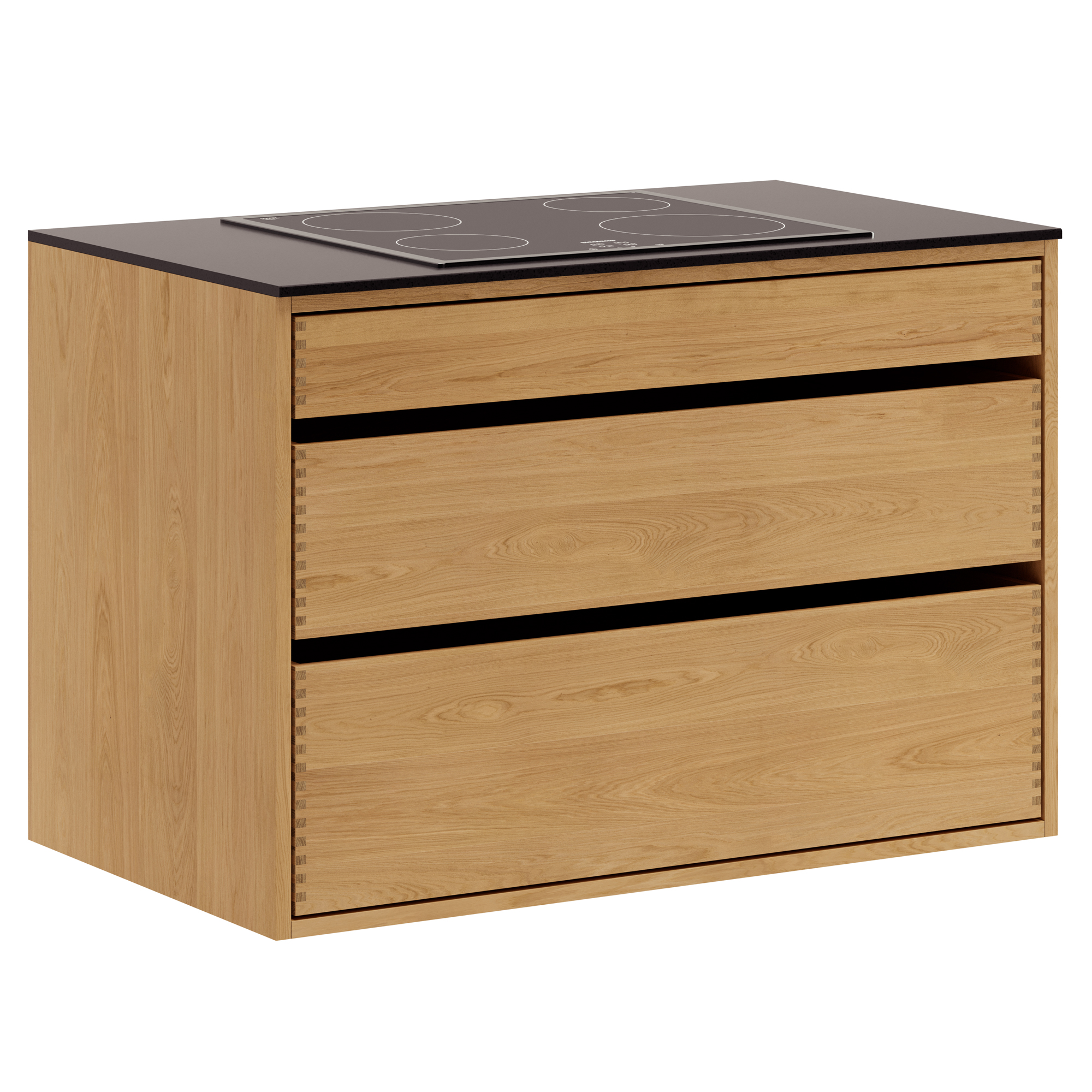 100 Just Wood Original Underskab Dybden Forberedt Til Kogeplade - Just Wood Skabe