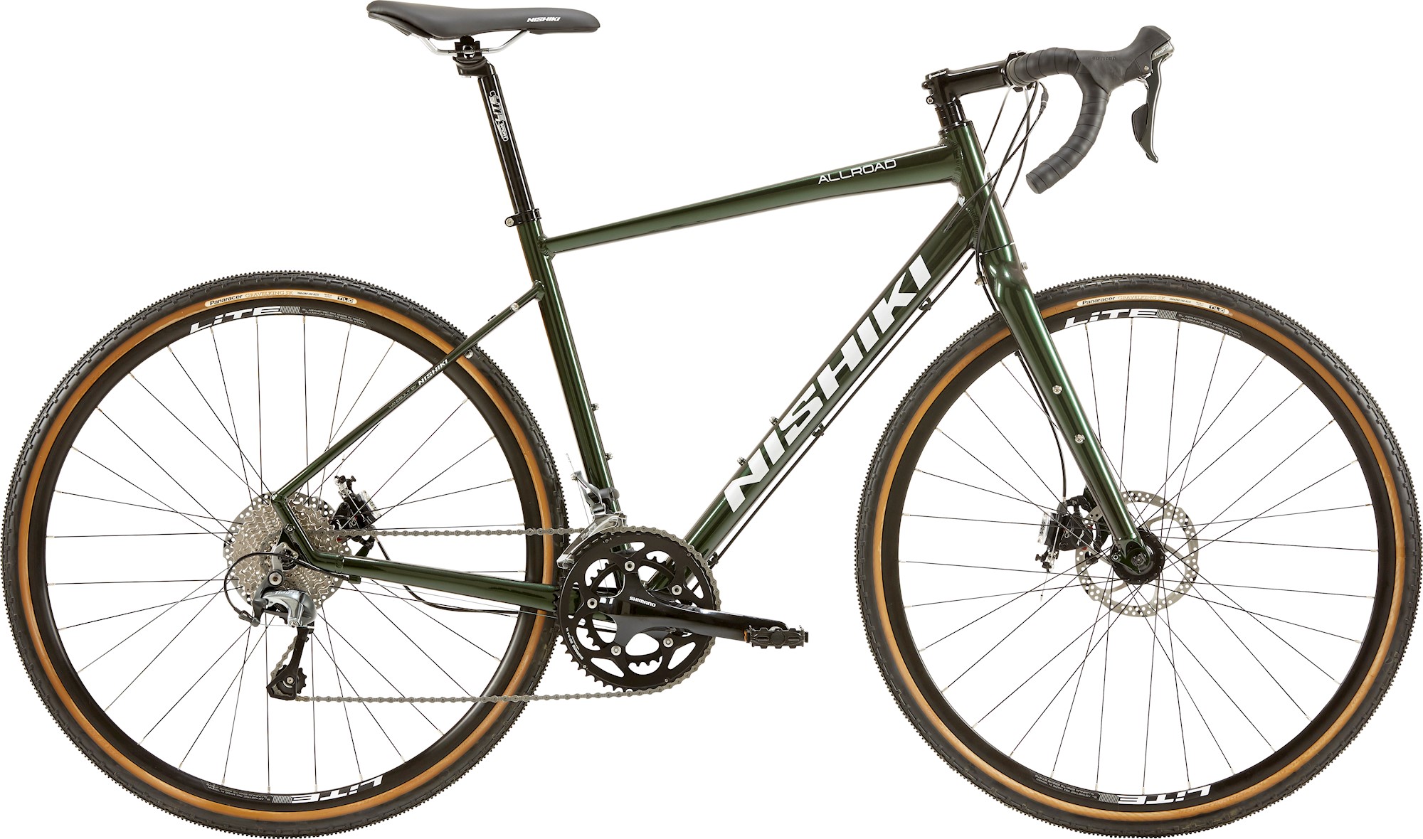 Grøn Nishiki All Road Herre 20g Tiagra 2023 - Nishiki Skabe  - 5712700022521