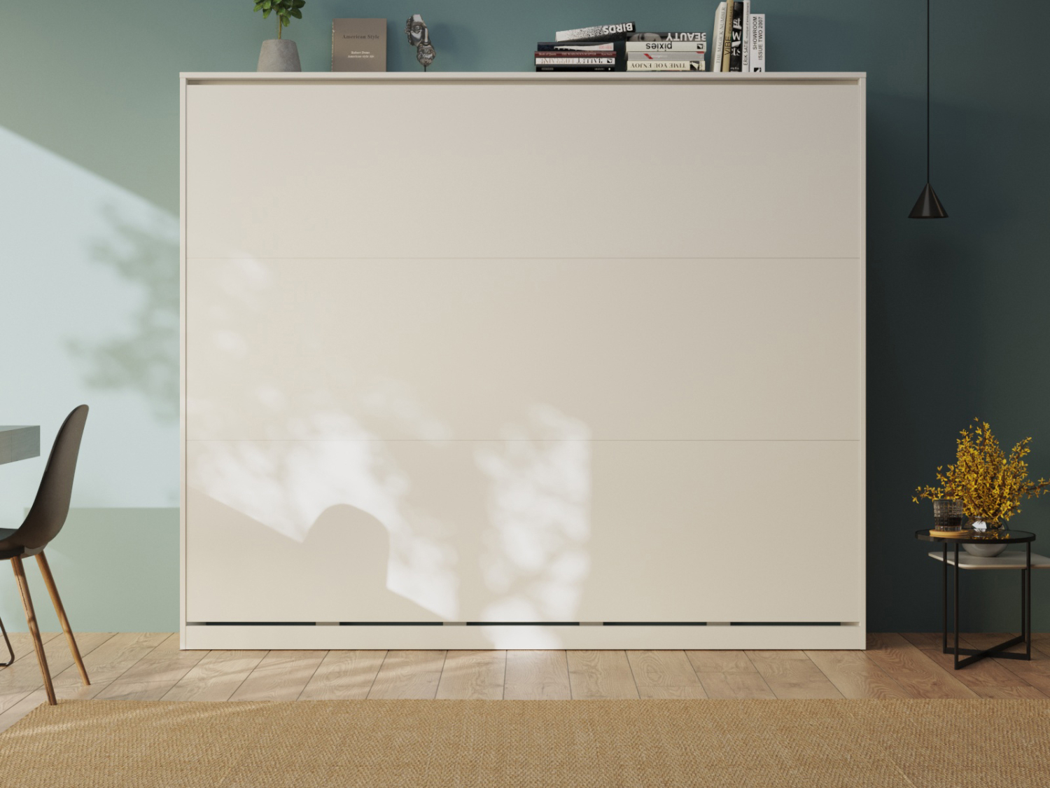Hvid Classic Skabsseng Lav Model 160x200cm Farve Skab: Front: Beton - Skabe