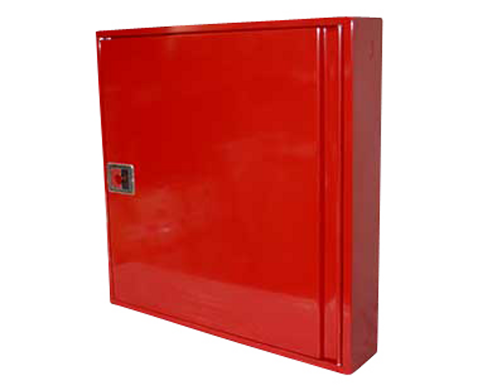 Falck 3sw Slangeskab Med Mtr Slange Vinde Svingarm Rød - Falck Skabe  - 5705941085189