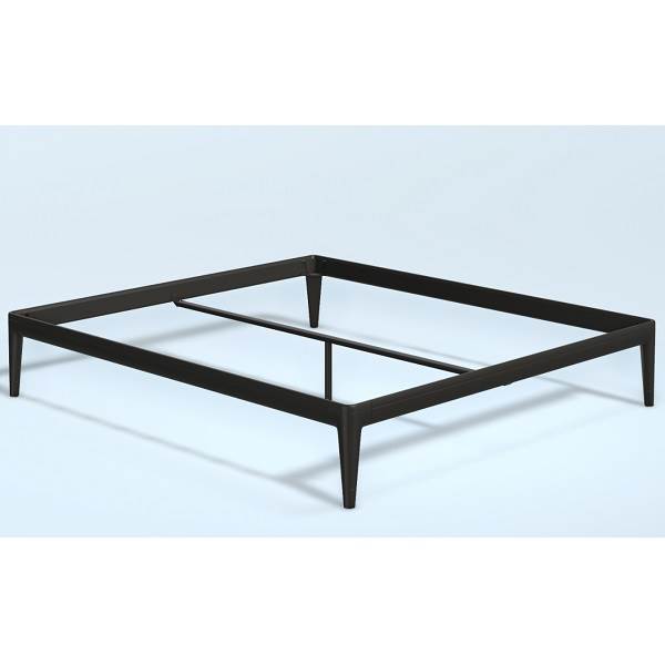Sort Auping Essential Deep Black Dobbeltseng 180x210 Lav Model - Auping Skabe