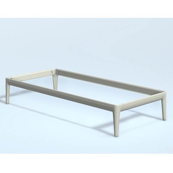 Hvid Auping Essential Sengeramme Pure White 90x210 Høj Model - Auping Skabe