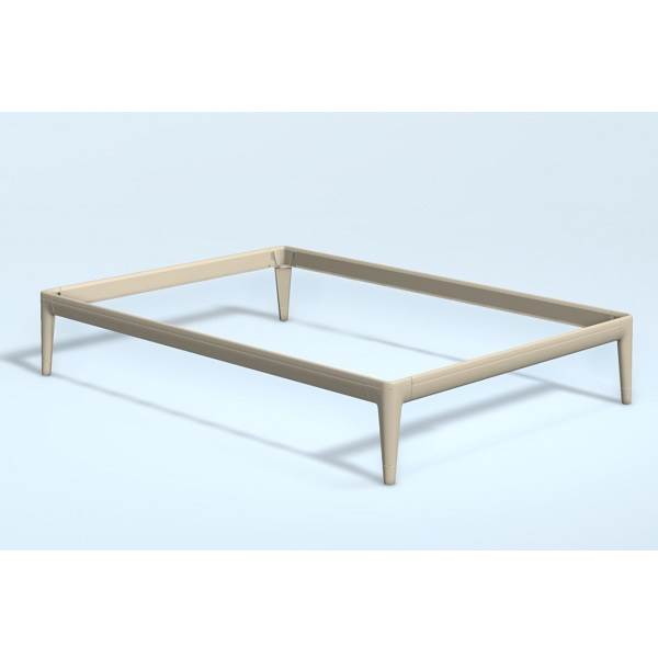 Auping Essential Beige Trekvartseng 140x200 Høj Model - Auping Skabe