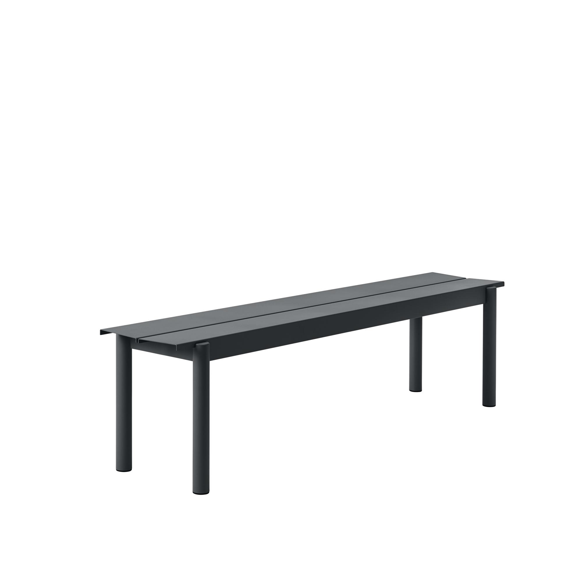 Sort Muuto Linear Steel Bænk 170 - Muuto Skabe  - 5713294753600
