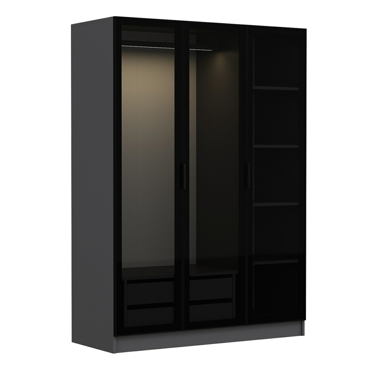 Sort Funzi Living Antracit 2271 Garderobe - Funzi Living Skabe  - 8683742560869