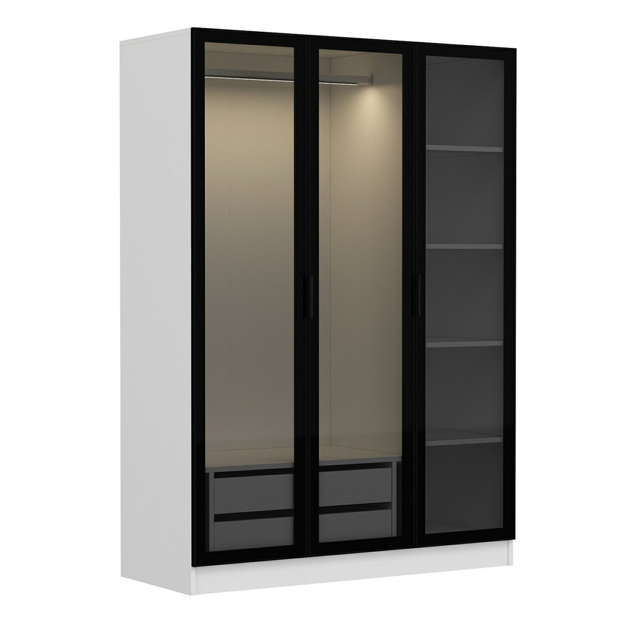 Hvid Funzi Living Sort 2273 Garderobe - Funzi Living Skabe  - 8683742560883