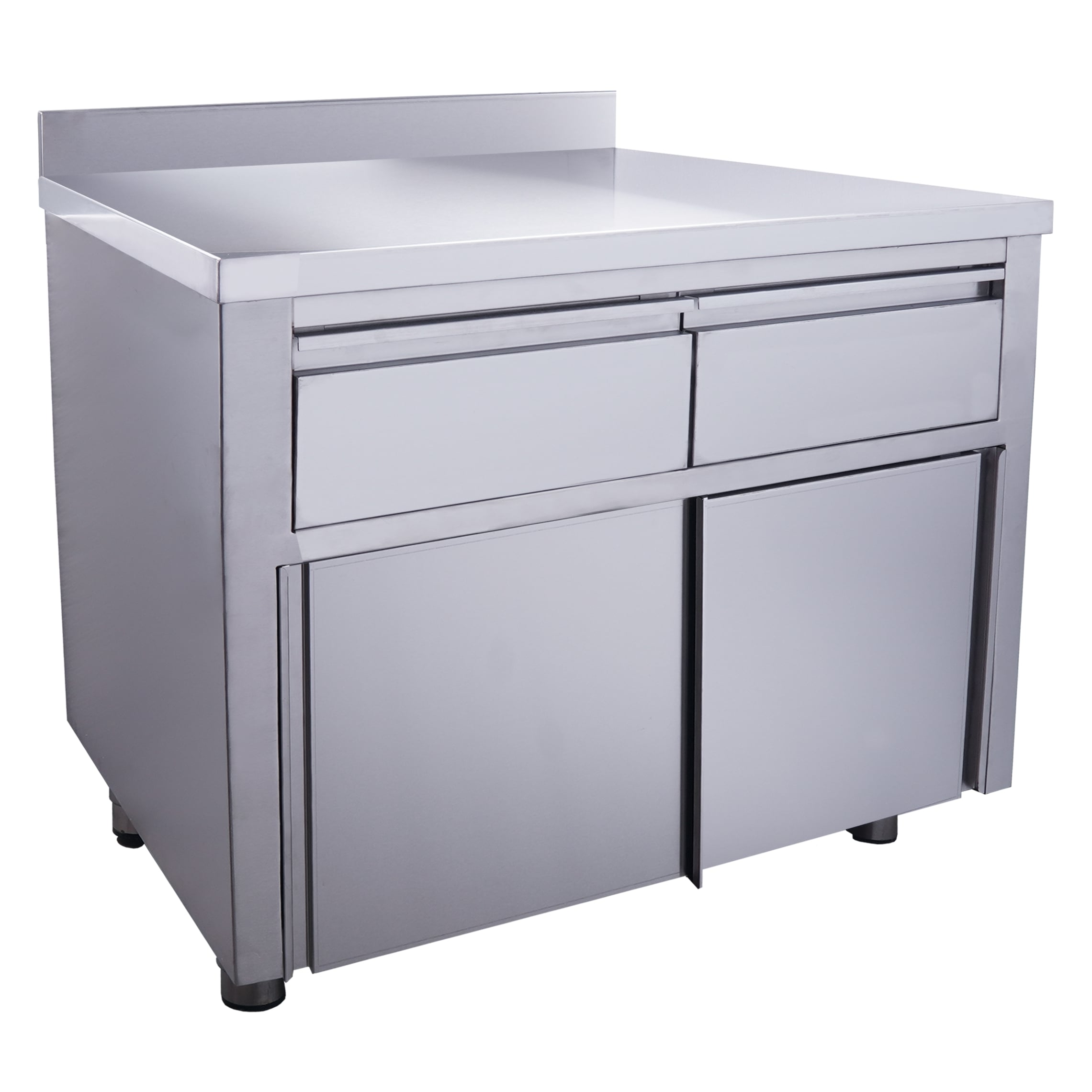 Saro Skydedørsskab Skuffer 1000x700mm Med Bagkant - Saro Skabe  - 4017337055975