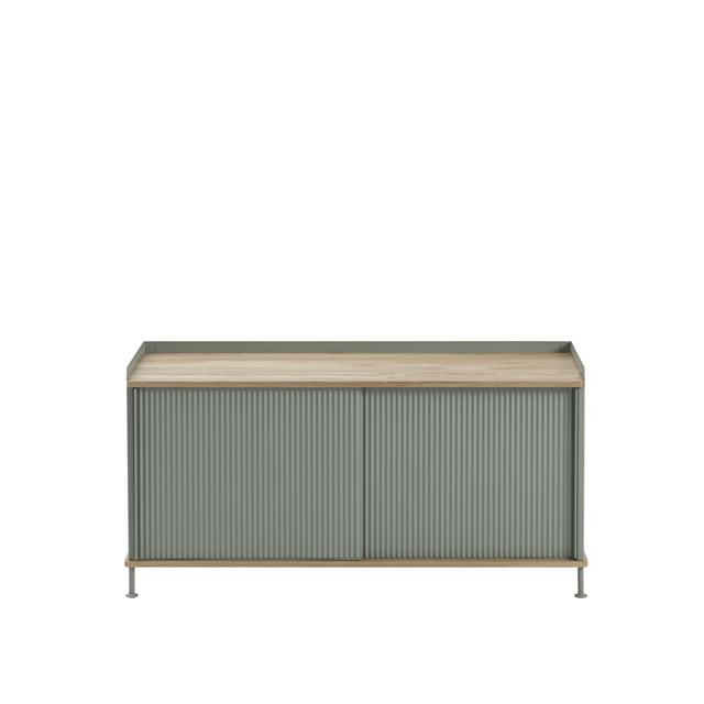 Grøn Muuto Enfold Skænk Lav Støvet - Muuto Skabe  - 5710562836324