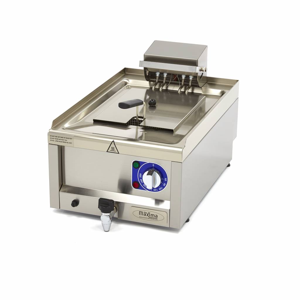 Friture 10l Kurv Med Aftapningshane 400v - Maxima Skabe  - 8719632123316